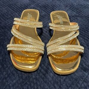 NWT - Liliana Rose Gold Sandals